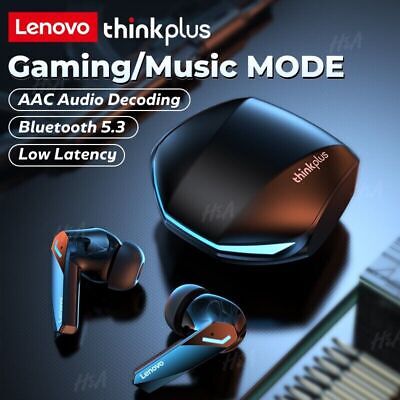 Lenovo  New Bluetooth 5.3 Headset Sports Running True Wireless In Ear Gaming Low Latency Dual Mode Music Headphones